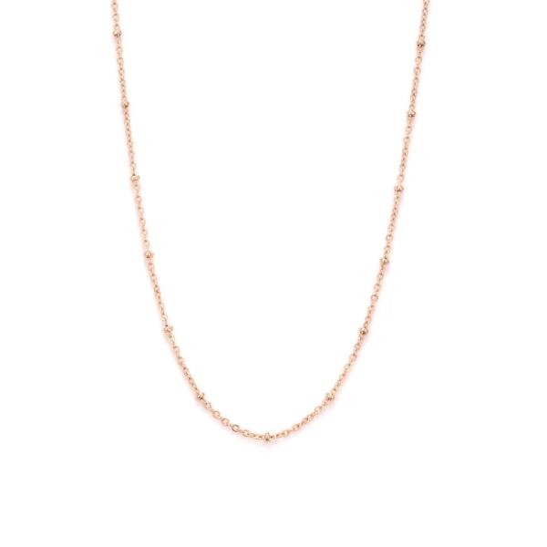 Knopfkette LONG rosegold